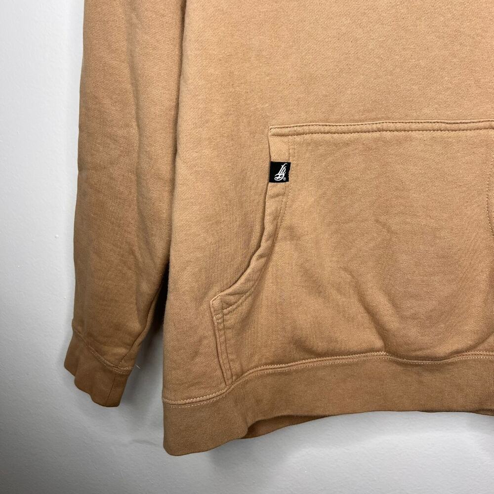 OG Logo Sandstone Pigment Dyed Hoodie – Size L – Long Beach Clothing Co. - Picture 4 of 4